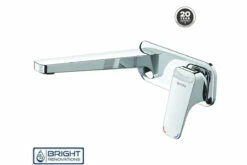 WAIPORI WALL MOUNTED BASIN MIXER WITH PLATE