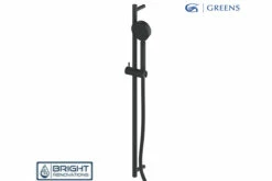 Greens Textura Shower Rail -Bathroom Supplies Sales Store 1830007 Textura Rail Shower Matte Black 1 1200x800 1
