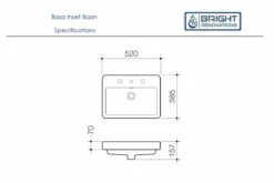 Caroma Basa Inset Basin 8 Caroma Basa Inset Basin -Bathroom Supplies Sales Store 21795 Caroma Coolibah Basa Inset Basin spes 1200x800 1