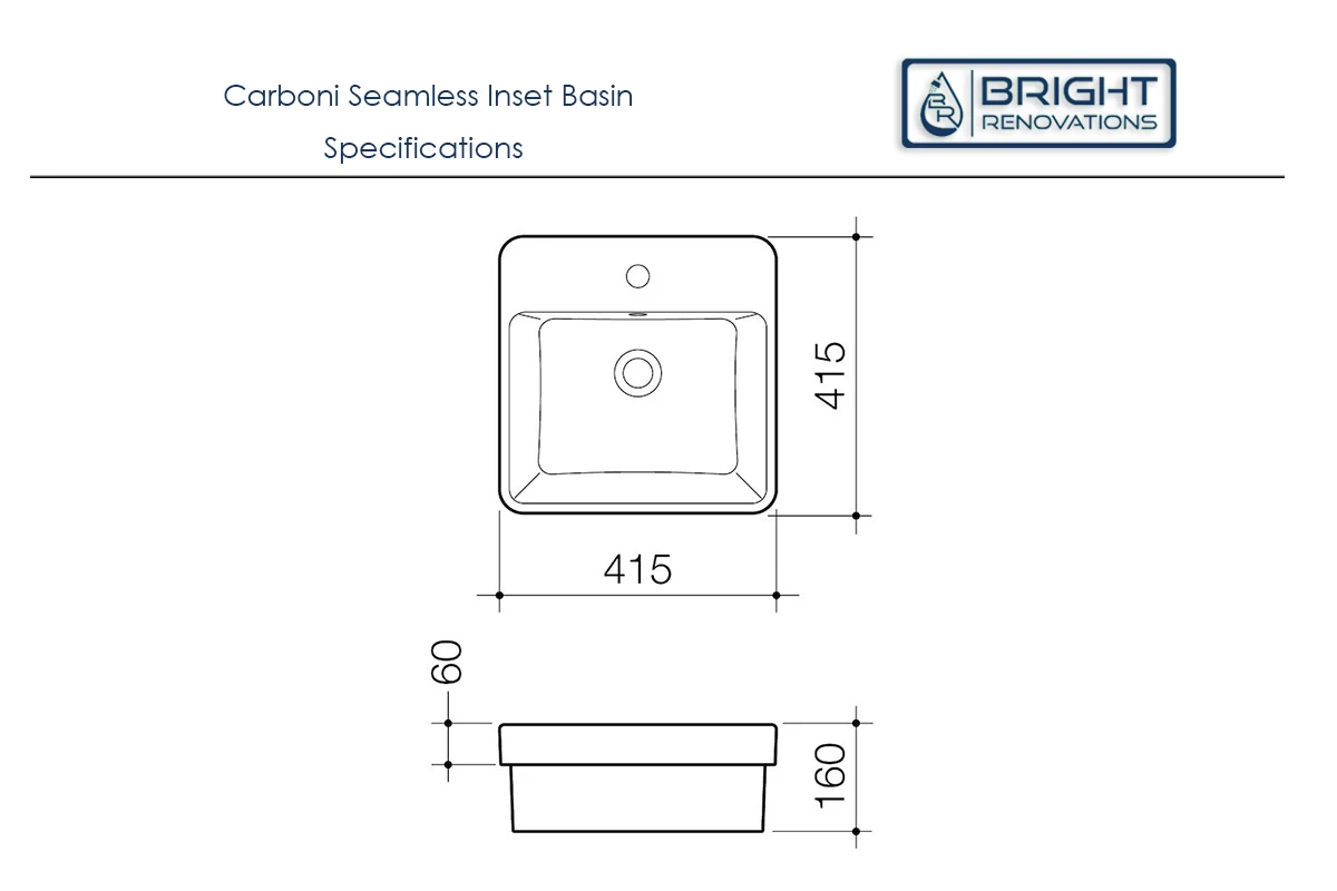 Caroma Carboni Seamless Inset Basin 6 Caroma Carboni Seamless Inset Basin - Image 4
