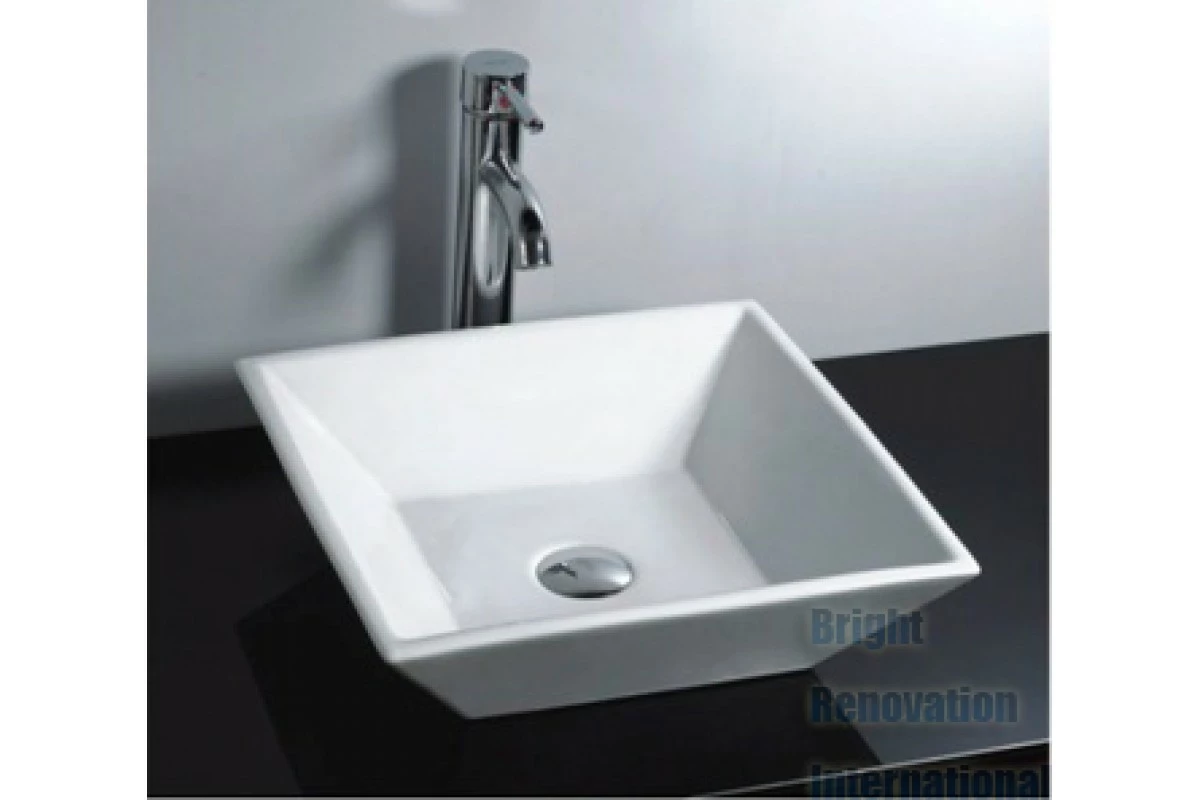 Brand New Above Counter Bathroom Vanity Square Bench Top Ceramic Basin 032 3 Brand New Above Counter Bathroom Vanity Square Bench Top Ceramic Basin 032