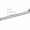ROYAL Round Bathroom Accessory Solid Brass Chrome Double Towel Rail 800mm