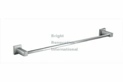 STREAM Square Bathroom Accessory Solid Brass Chrome Single Towel Rail 600mm