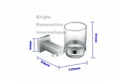 STREAM Bathroom Accessory Brass Chrome Glass Single Tumbler Toothbrush Holder -Bathroom Supplies Sales Store 24006 size 1200x800 1