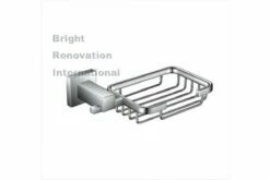 STREAM Square Bathroom Accessory Brass Chrome Soap Basket Holder