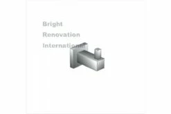 STREAM Square Bathroom Accessory Solid Brass Chrome Single Robe Hook