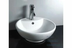 Designer Above Counter Bathroom Vanity Round Bench Top Ceramic Basin Sink 962