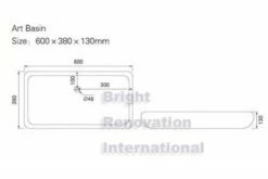 Designer Above Counter Bathroom Vanity Square Bench Top Ceramic Basin I582 -Bathroom Supplies Sales Store 285I 3 1200x800 1