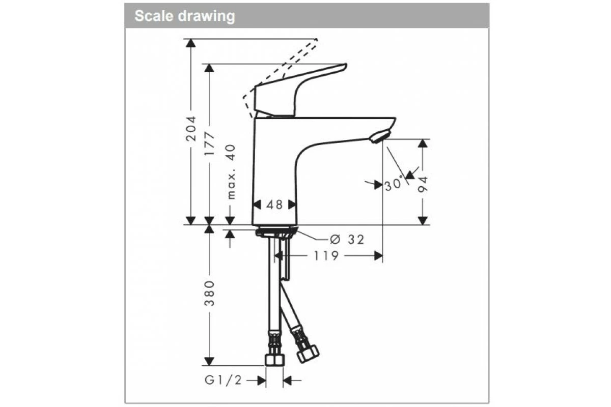 Hansgrohe Focus Single Lever Basin Mixer 5 Hansgrohe Focus Single Lever Basin Mixer - Image 3