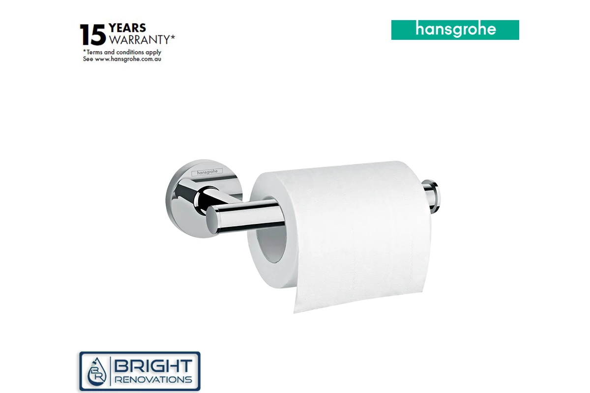 Hansgrohe Logis Universal Roll Holder Without Cover 4 Hansgrohe Logis Universal Roll Holder Without Cover - Image 2