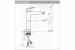 Hansgrohe Logis Single Lever Basin Mixer 190 -Bathroom Supplies Sales Store 71091003 specs 1200x800 1