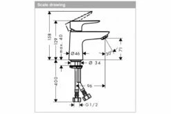 Hansgrohe Talis E Single Lever Basin Mixer 80 -Bathroom Supplies Sales Store 71702003 specs 1200x800 1