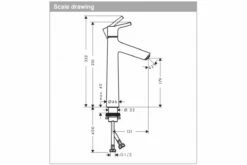 Hansgrohe Talis S Single Lever Basin Mixer 190 -Bathroom Supplies Sales Store 72032003 specs 1200x800 1