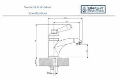 Armando Vicario Pronvincial Basin Mixer -Bathroom Supplies Sales Store 9010C SPECS 1200x800 1