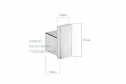 Designer MILAN Bathroom Accessory Square Towel Single Robe Hook -Bathroom Supplies Sales Store ACC M01M 1200x800 1