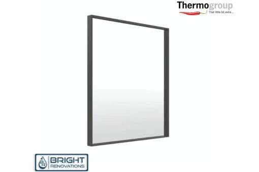 Thermogroup Ablaze Rectangle Black Frame Mirror Square -Bathroom Supplies Sales Store Ablaze Rectangle Black Frame BMS759BF 2019 1200x800 1
