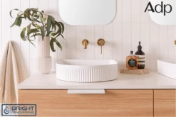 ADP Arch Fluted Above Counter Ceramic Basin -Bathroom Supplies Sales Store Arch20fluted 2 1200x800 1