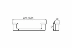 HELLY Brass Chrome Towel Rail Single 600mm -Bathroom Supplies Sales Store BA811 sd 1200x800 1