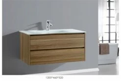 BETTA 1200 Textured Antique Oak Wood Grain Wall Vanity Hidden Handle -Bathroom Supplies Sales Store BETTA20120020WALL 1200x800 2