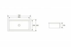 LARGE 700MM UnderMount Bathroom Vanity Square Ceramic Basin Sink 700F -Bathroom Supplies Sales Store BSN 700F M 1200x800 1