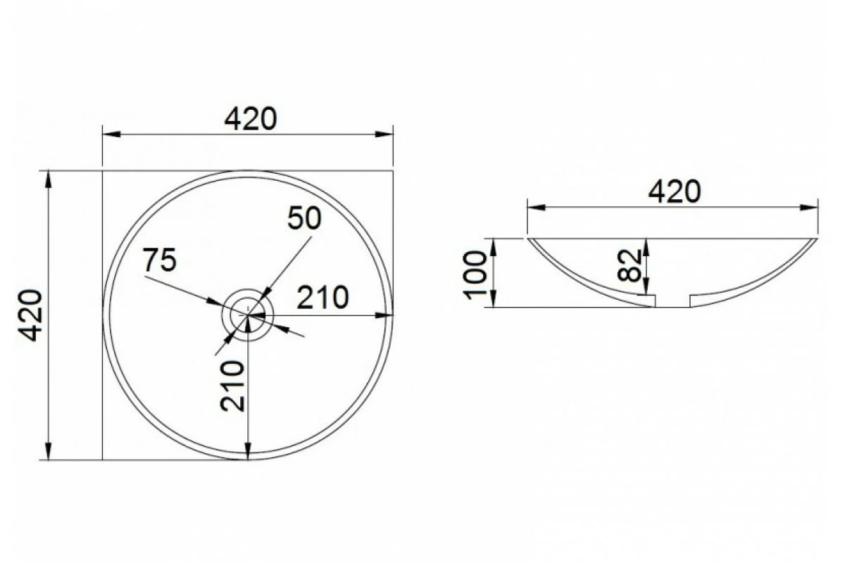 SUMMER SlimLine White Bathroom Round SOLID SURFACE STONE Vanity Sink Basin Bowl 5 SUMMER SlimLine White Bathroom Round SOLID SURFACE STONE Vanity Sink Basin Bowl - Image 3