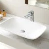 TROPIC SlimLine White Bathroom SOLID SURFACE STONE Vanity Sink Basin Bowl -Bathroom Supplies Sales Store BSN TROPIC 1200x800 1