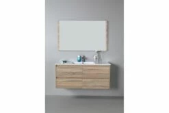 LEO Textured Rural Oak Wood Grain Vanity, Hidden Handle 1200mm -Bathroom Supplies Sales Store CAWH04 1200207 1200x800 2