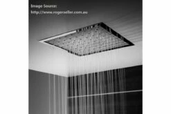 WELS Bathroom SQUARE Ceiling Flush Mounted Shower Head Rose 250MM