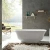 CORAL Bathroom Round Oval Stand Alone Acrylic Slim BathTub 1700MM