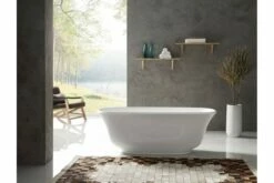 CORAL Bathroom Round Oval Stand Alone Acrylic Slim BathTub 1700MM