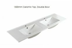 GLEN Bathroom White Finger Pull Hidden Handle Vanity 1500mm 17 GLEN Bathroom White Finger Pull Hidden Handle Vanity 1500mm -Bathroom Supplies Sales Store Ceramic20Top201500mm2020Double 1200x800 1