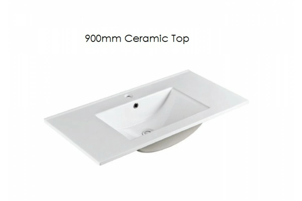 GLEN Bathroom White Finger Pull Hidden Handles Vanity 900mm 7 GLEN Bathroom White Finger Pull Hidden Handles Vanity 900mm - Image 5