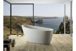 Pearl 1500 Thin Edge Bathroom Round Oval Freestanding Acrylic BathTub