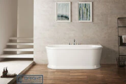 Navagio Provincial Style Back To Wall Free Standing Bath