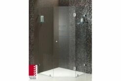 Corner Diamond Frameless Shower Screen 10mm Toughen Glass Panels 1000X1000