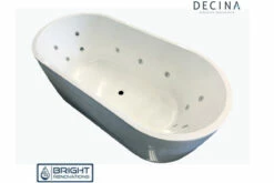 Decina Elisi 1700 Freestanding 14-Jet Spa Bath -Bathroom Supplies Sales Store Elisi angle view 1200x800 1
