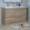 GRACE 1500 Textured Rural Oak Wood Grain Vanity,Hidden Handle 2 GRACE 1500 Textured Rural Oak Wood Grain Vanity,Hidden Handle -Bathroom Supplies Sales Store GRACE20FLOOR201500 1 1200x800 1
