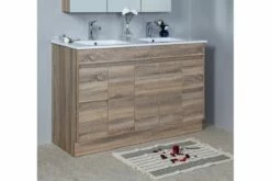 GRACE 1500 Textured Rural Oak Wood Grain Vanity,Hidden Handle 14 GRACE 1500 Textured Rural Oak Wood Grain Vanity,Hidden Handle -Bathroom Supplies Sales Store GRACE20FLOOR201500 1 1200x800 2