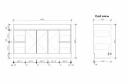 GRACE 1500 Textured Rural Oak Wood Grain Vanity,Hidden Handle 16 GRACE 1500 Textured Rural Oak Wood Grain Vanity,Hidden Handle -Bathroom Supplies Sales Store GRACE20FLOOR20150020SPECS 1200x800 1