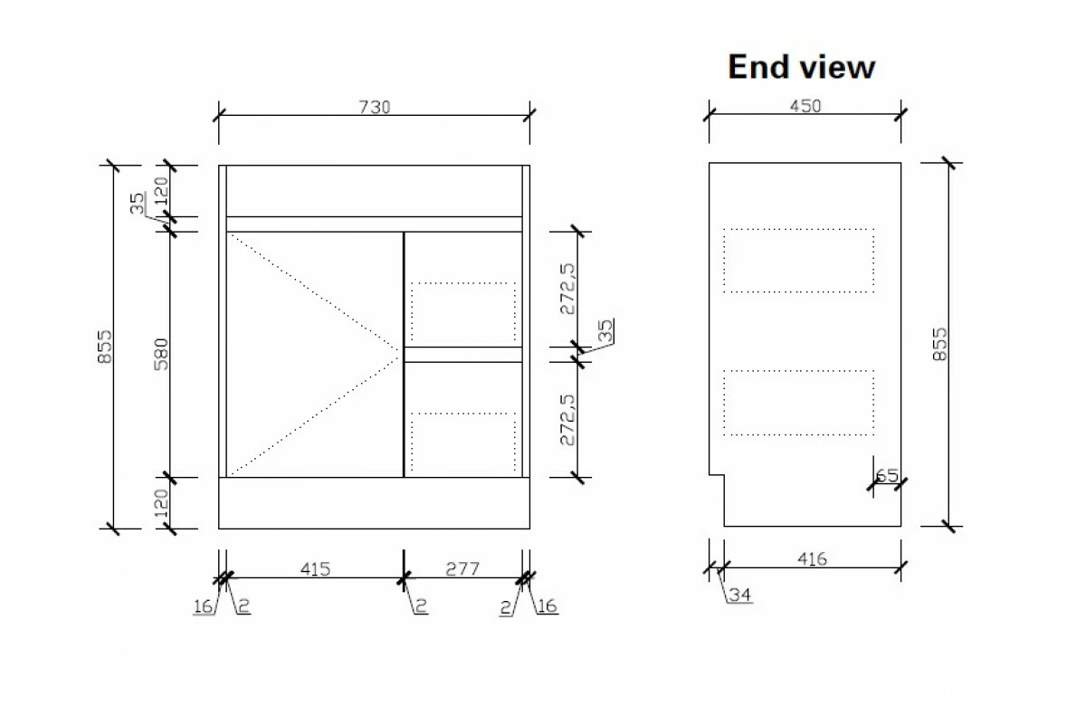 GRACE 750 Textured Rural Oak Wood Grain Vanity,Hidden Handle 6 GRACE 750 Textured Rural Oak Wood Grain Vanity,Hidden Handle - Image 4