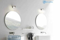 MALTA ROUND Pencil Edge Flat Polish Bathroom Mirror