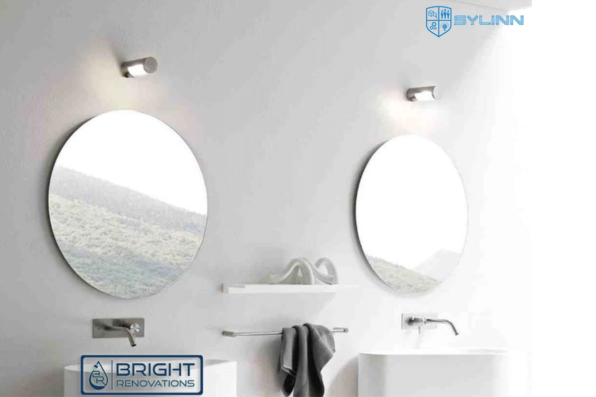 MALTA ROUND Pencil Edge Flat Polish Bathroom Mirror 4 MALTA ROUND Pencil Edge Flat Polish Bathroom Mirror - Image 2