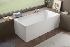 Kubix Back To Wall/Corner Free-standing Bath