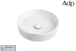ADP Round Fluted Above Counter Ceramic Basin