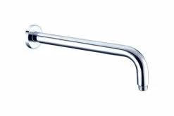 Bathroom Round Shower Wall Arm 400mm Chrome Matte/Black