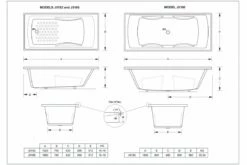Johnson Suisse SELECT MKII Moulded Acrylic Drop In Bathtub Double 1800x800 -Bathroom Supplies Sales Store SELECT20BATH20M 1200x800 2