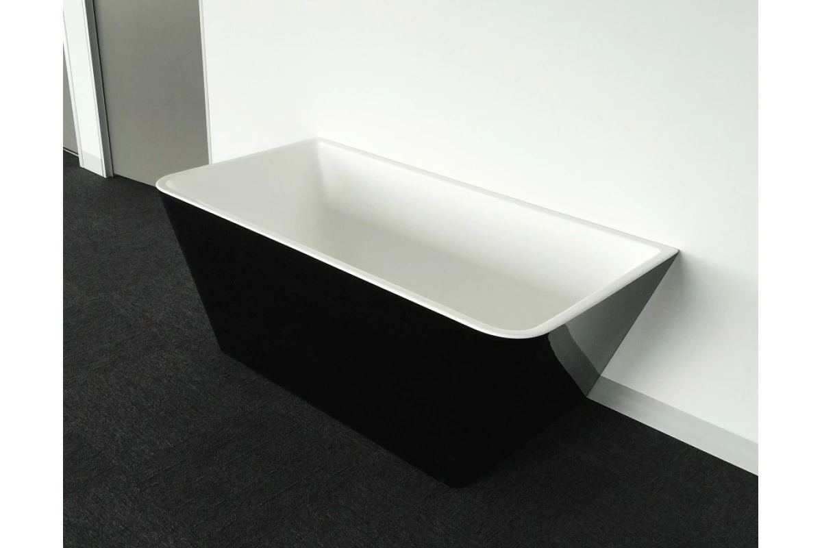 STARFISH BLACK BACK TO WALL Bathroom Square Freestanding Acrylic BathTub-1500MM&1700MM 3 STARFISH BLACK BACK TO WALL Bathroom Square Freestanding Acrylic BathTub-1500MM&1700MM