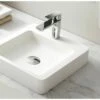 GRANDY White Bathroom Square SOLID SURFACE STONE Vanity Sink Basin Bowl -Bathroom Supplies Sales Store SI A20 380 1200x800 1