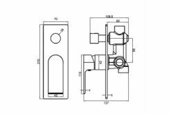 Versatile VITRA Bathroom Shower Wall Flick Mixer Tap With Diverter -Bathroom Supplies Sales Store VITRA20WALL20MIXER20WITH20DIVERTER 1200x800 1