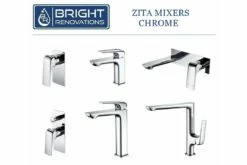 ZITA Bathroom Shower Bath Wall Flick Mixer Tap CHROME -Bathroom Supplies Sales Store ZITA20MIXERS20CHROME 1200x800 5